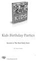 Thumbnail How to organize the best Kids Birthday Parties